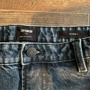 Cotton On Men's Baggy Denim Jean Shorts